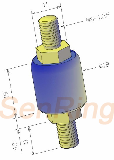 a1m5 series A1M5 Series Mercury Slip Ring(1circuits@50A Power Current) mercury slip ring Drawing 