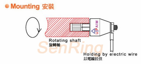OD mm series Mercury Slip Ring (Rotary Joint) drawing