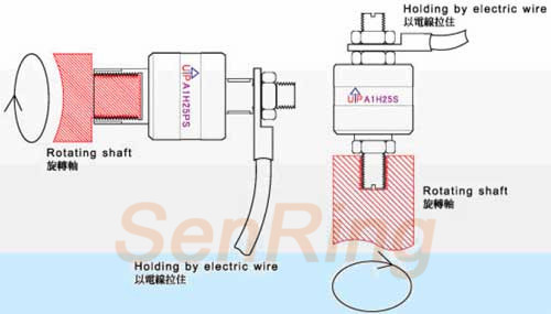 OD mm series Mercury Slip Ring (Rotary Joint) drawing