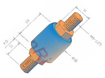 A1M5 Series Mercury Slip Ring(1circuits@50A Power Current)