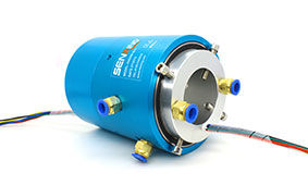 rotary joint slip ring with flange