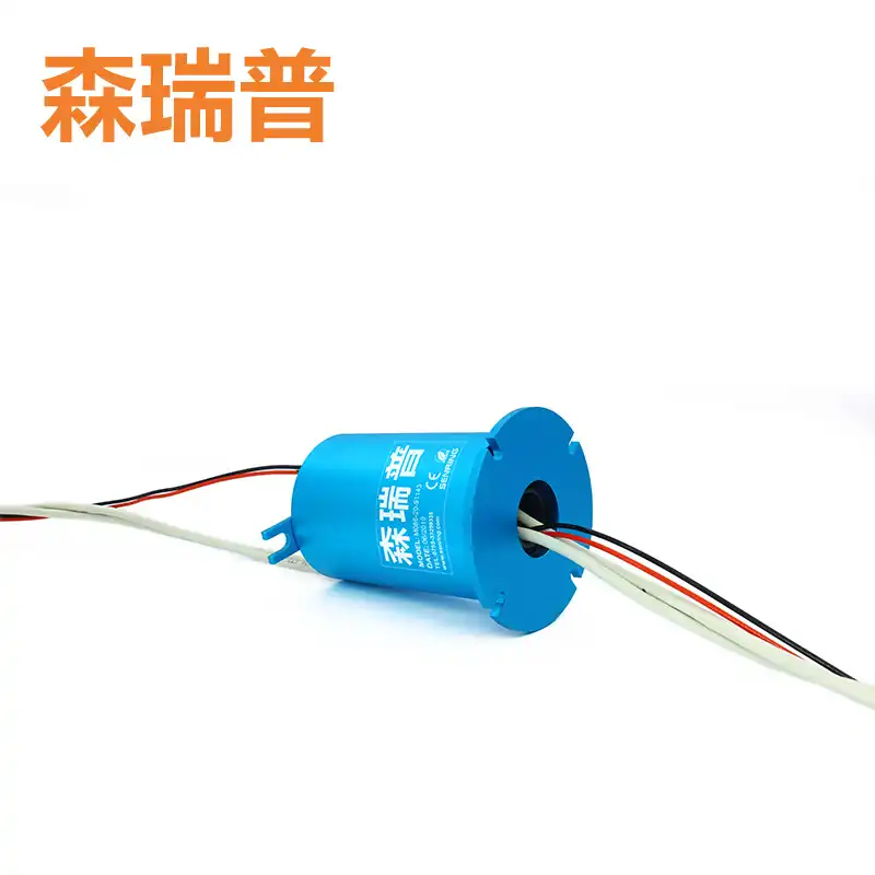 Gigabit Ethernet slip ring with rotor-side mounting flange 02.webp